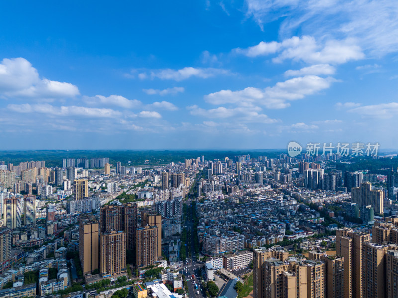 四川乐山城市风光乐山大景