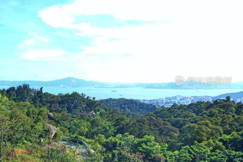 厦门健康步道俯瞰山海风光