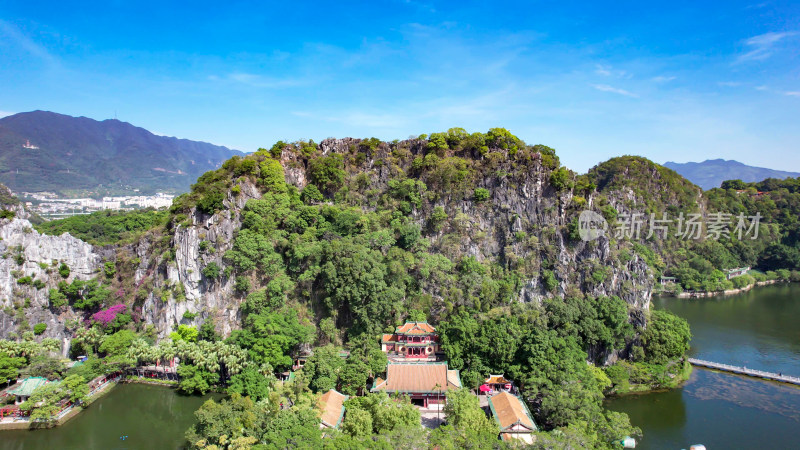 广东肇庆七星山5A景区星湖航拍