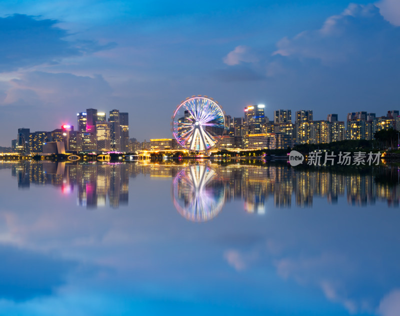 深圳欢乐港湾摩天轮夜景