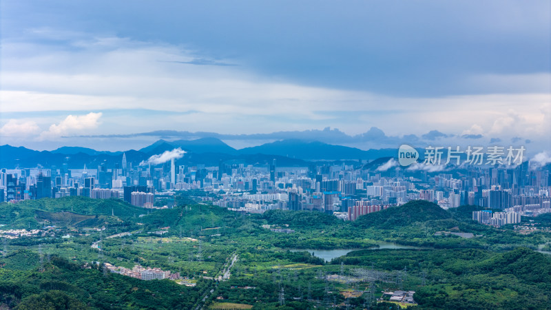 深圳城市风光航拍图