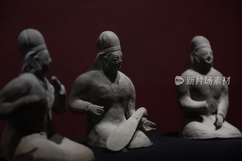 古代人物陶俑特写