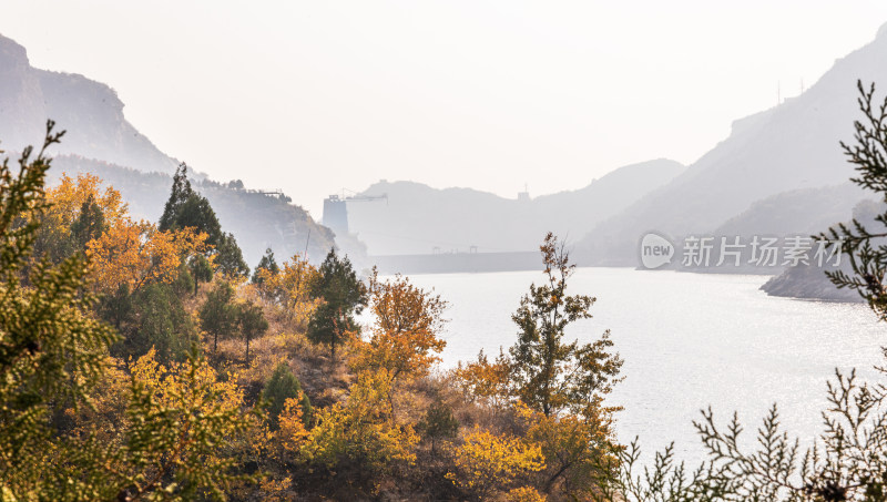 北京青龙峡景区秋季风光