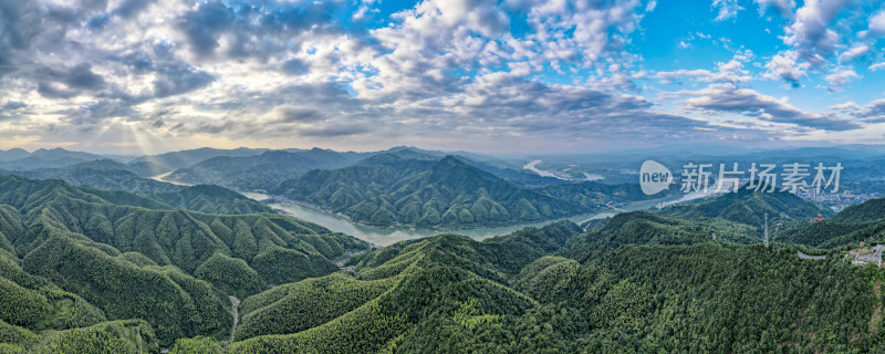 祖国壮丽山河全景图航拍