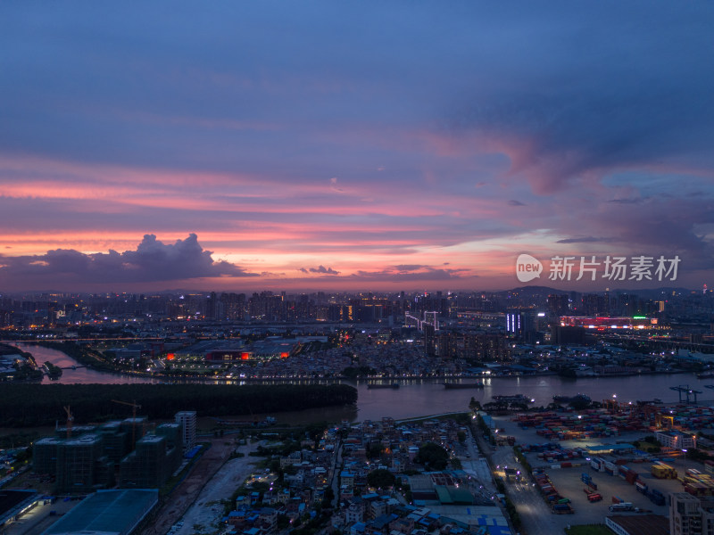 广州荔湾芳村夜景