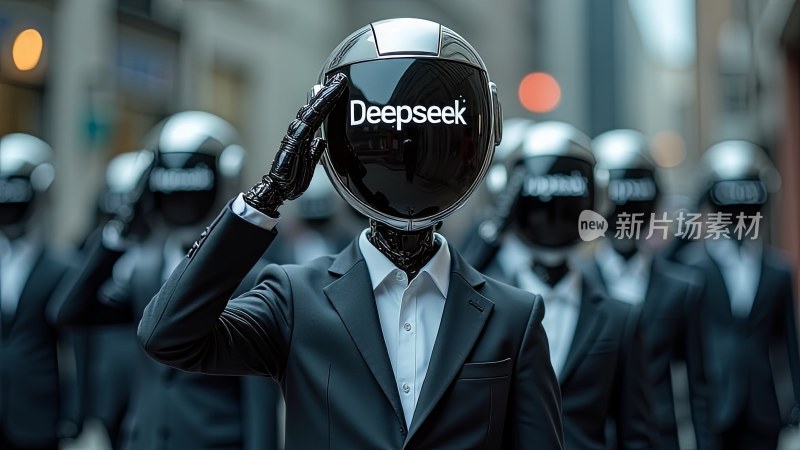 Deepseek机器人敬礼