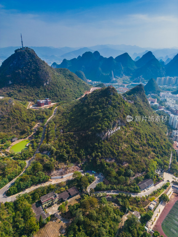 广西贺州城市建筑风光