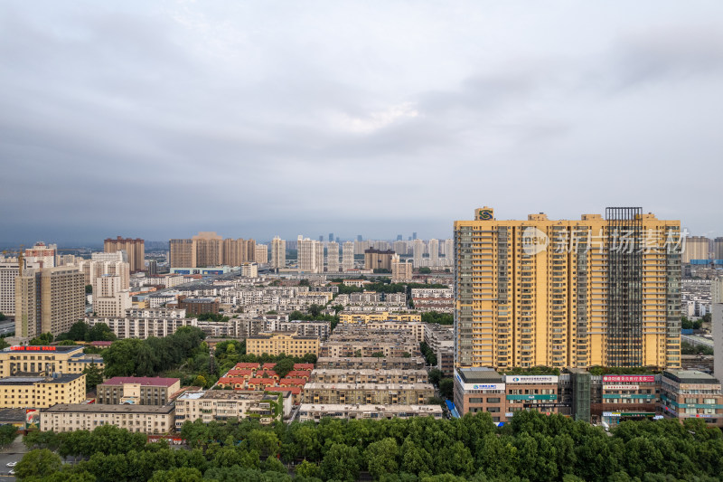 河南洛阳城市风光建筑航拍