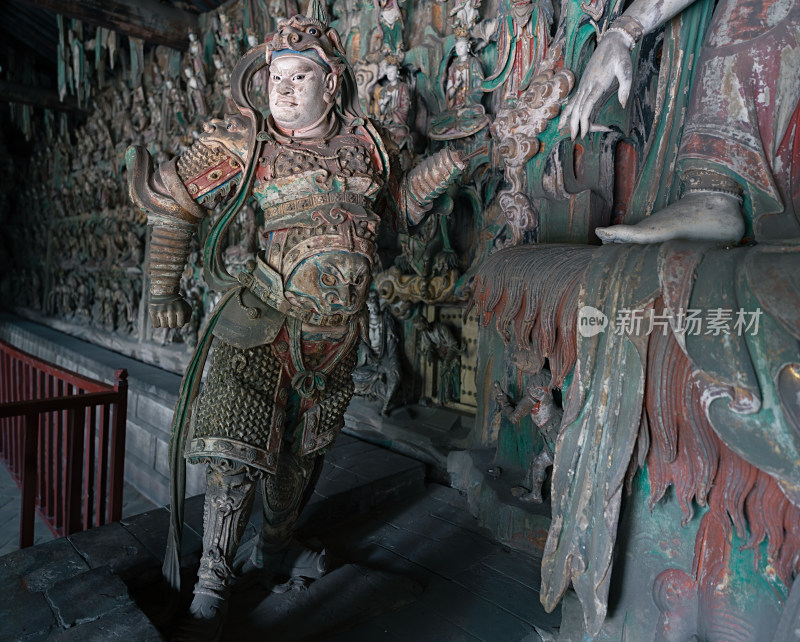 平遥双林寺韦驮雕像