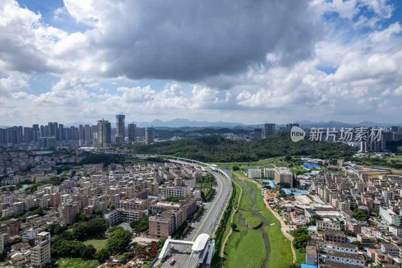 深圳市坪山街道城市航拍