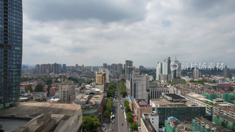 航拍江苏镇江大景镇江城市建设