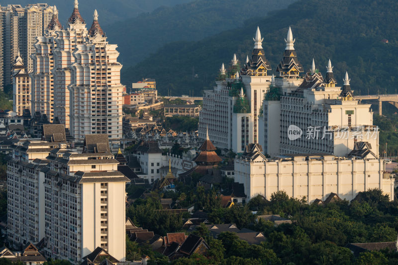 西双版纳告庄西双景地标建筑