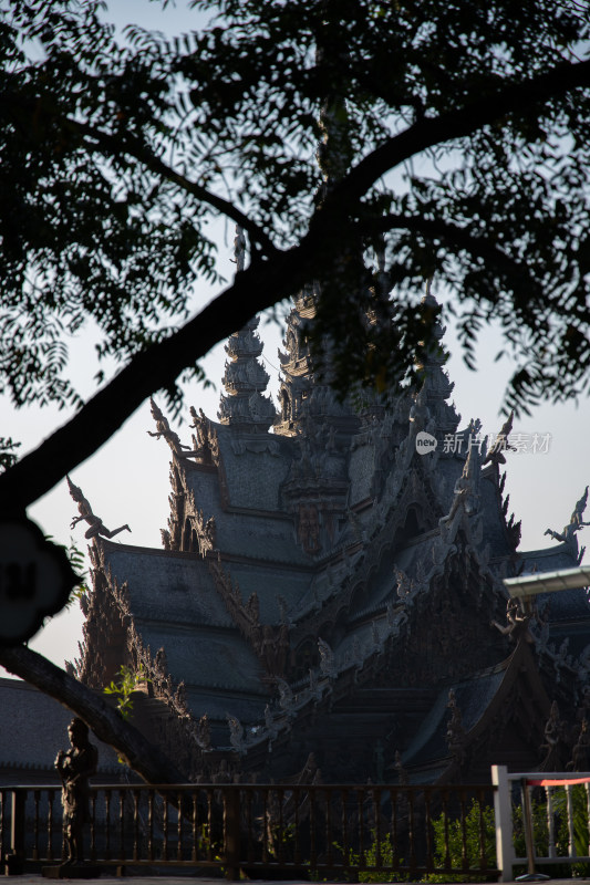 芭提雅 真理寺 旅拍 寺庙 殿堂 古建筑