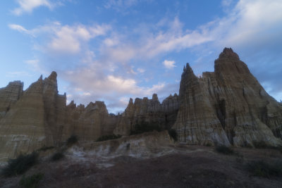 壮观的土林自然地貌全景