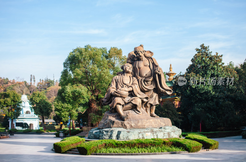 杭州萧山东方文化园 杨歧禅寺建筑景观