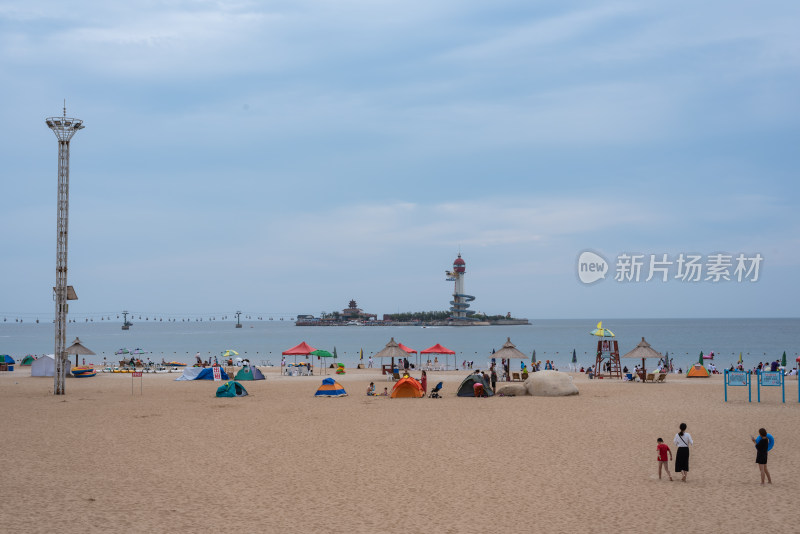 秦皇岛南戴河景区海边海滨海滩