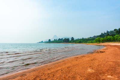 云南抚仙湖红沙滩风景区风景风光