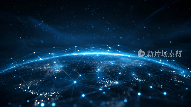 地球网络连接科技背景图