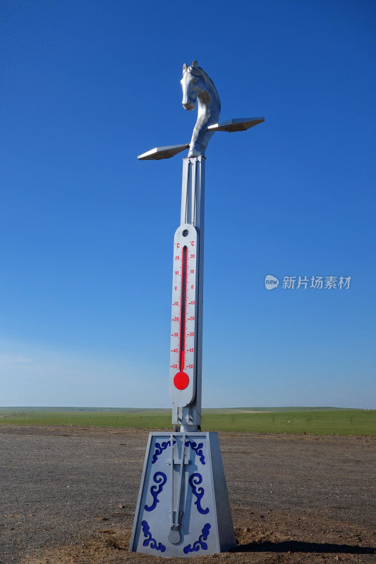 草原景区马头琴造型温度计
