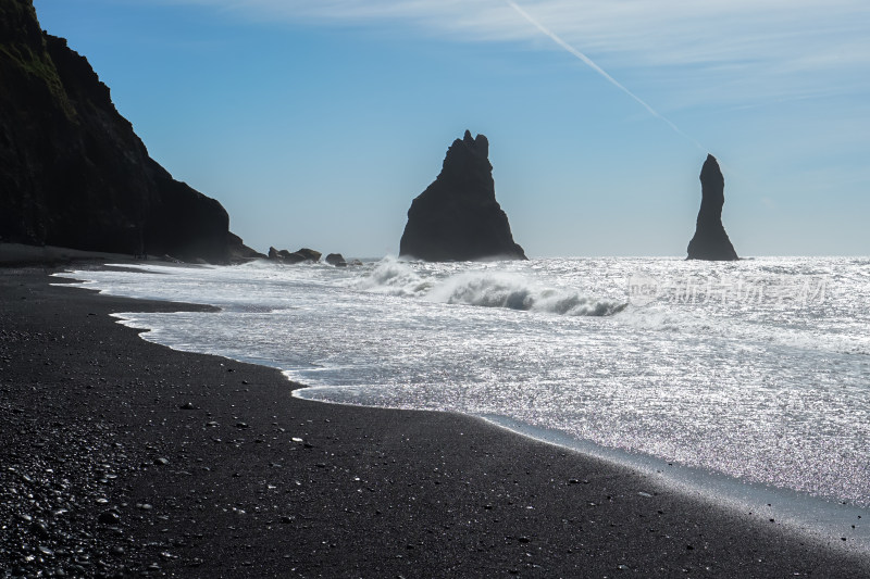 冰岛，维克黑沙滩Reynisfjara