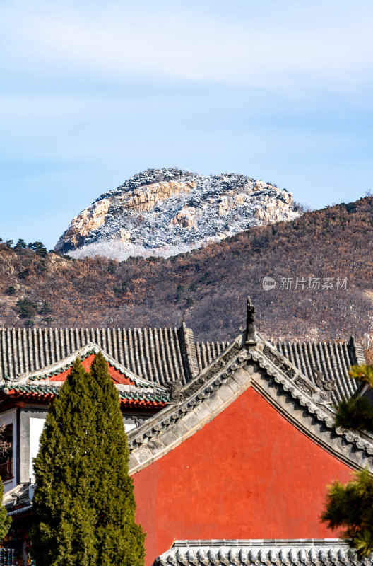 山东泰山红门宫泰山景区景点景观