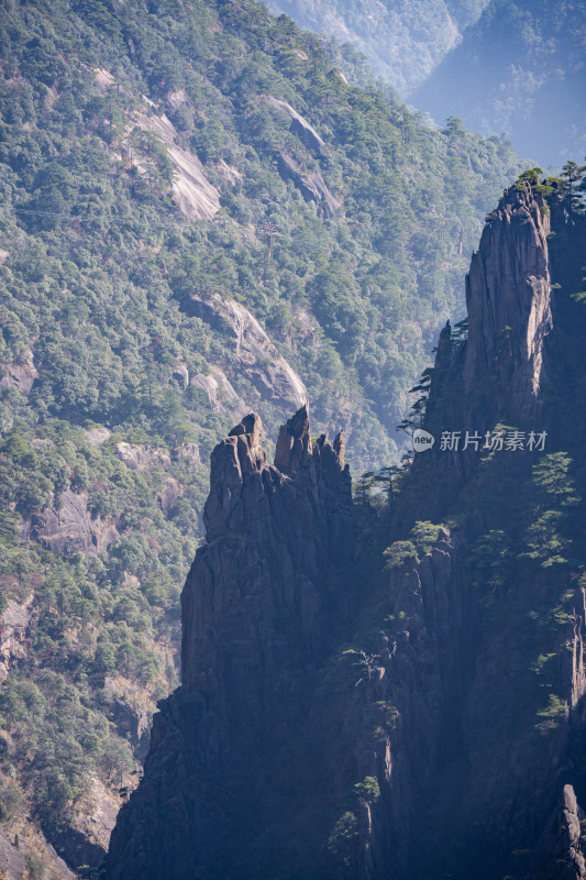 安徽黄山风景区自然风光