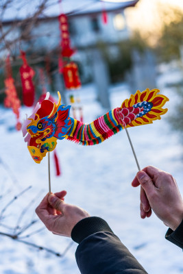 新年 春节 过年氛围 龙年