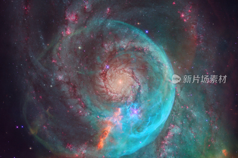 绚丽螺旋星系宇宙景观