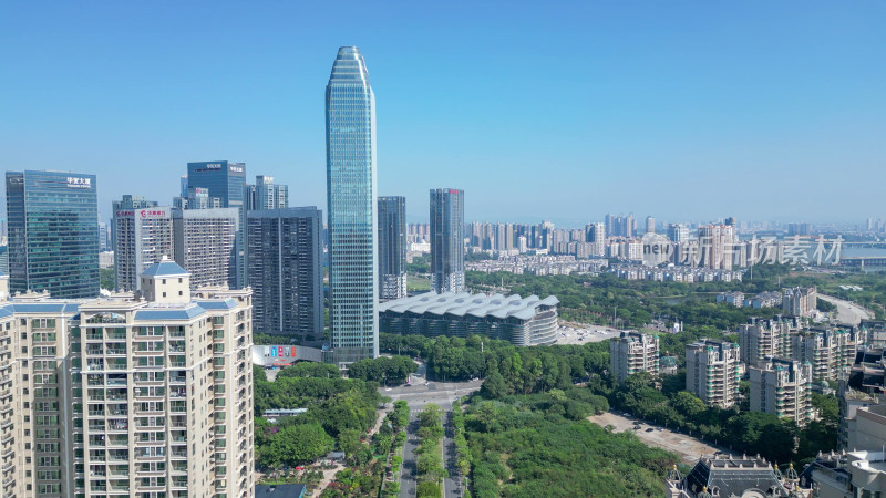 航拍惠州大景惠州城市建设