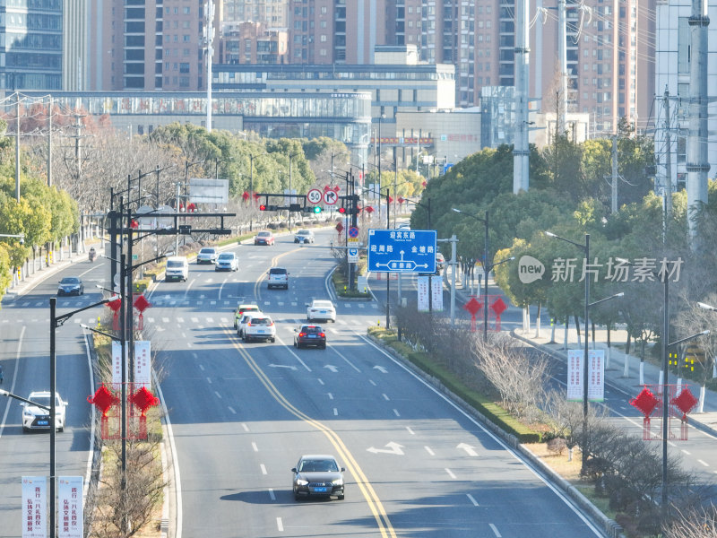 城市里的新春氛围