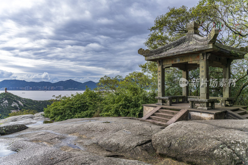 浙江普陀山极乐亭风光