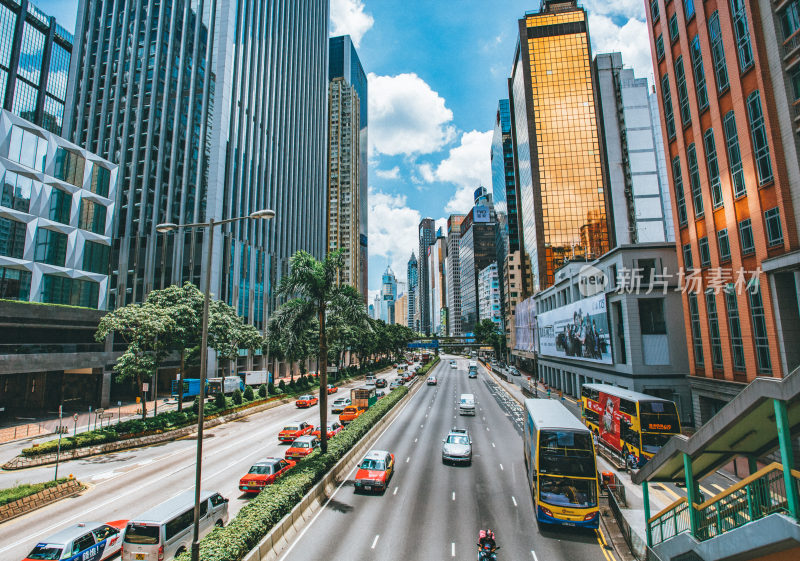 香港中环城市风光