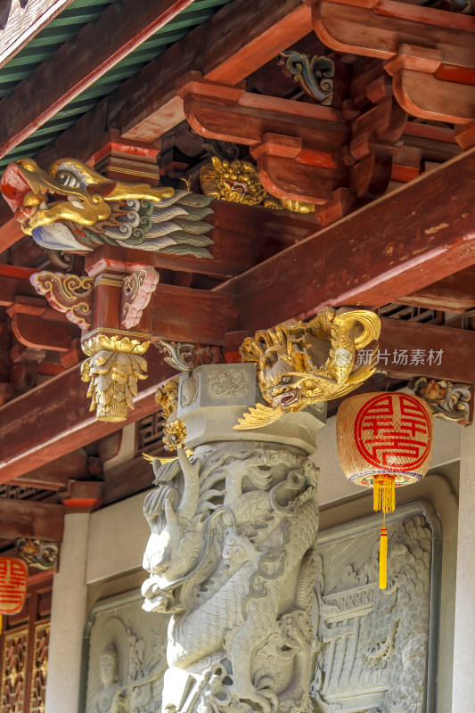 潮州开元古寺古建筑特写