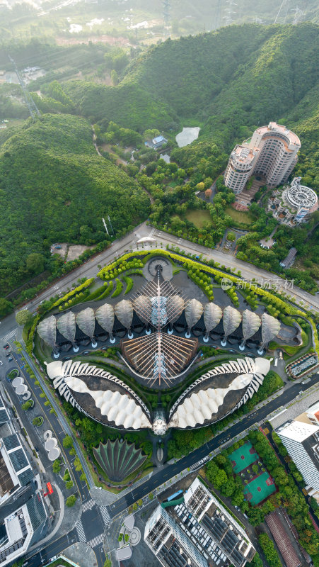 深圳大湾区平玛丝菲尔天使之翼高空航拍