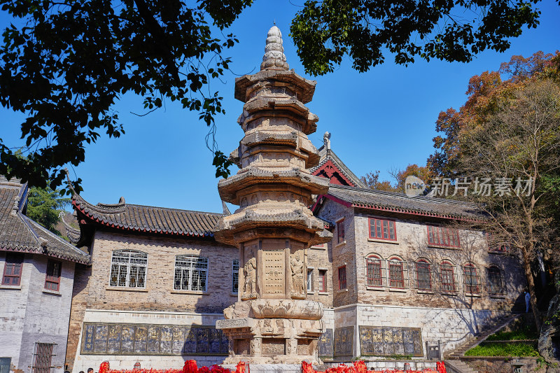 南京栖霞山栖霞寺秋色