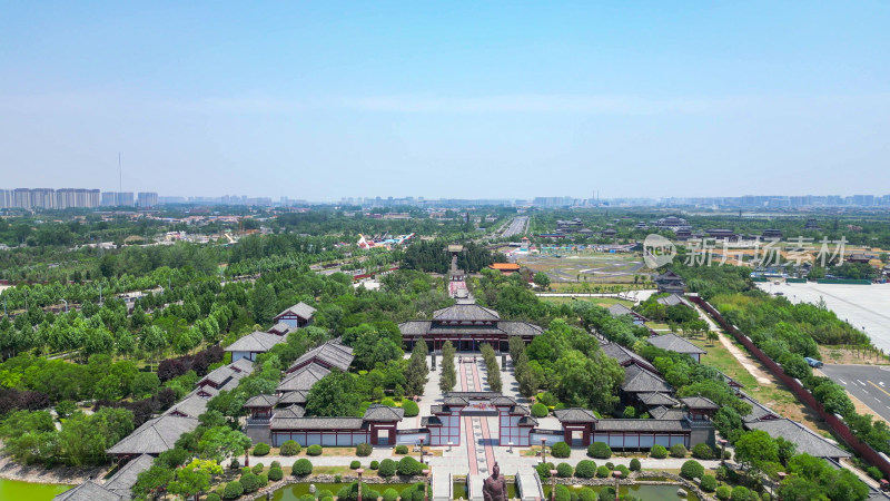 航拍河南商丘火神台景区