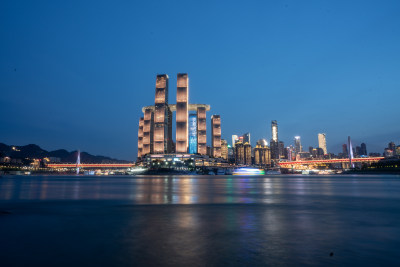 重庆来福士江景夜景