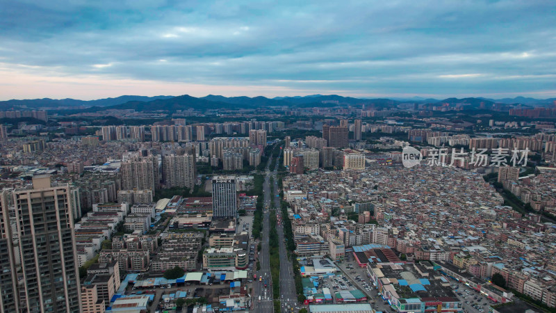 广州城中村建筑航拍图