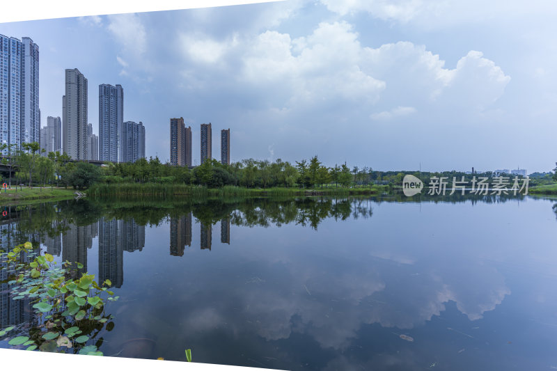 武汉青山区戴家湖公园风景