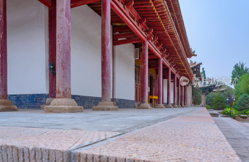 甘肃张掖大佛寺中式传统古建筑