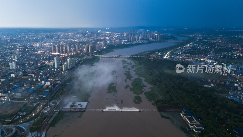 洛阳城市地标傍晚风景