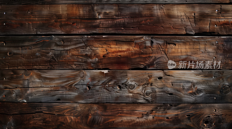 木头板材上的纹理和岁月痕迹