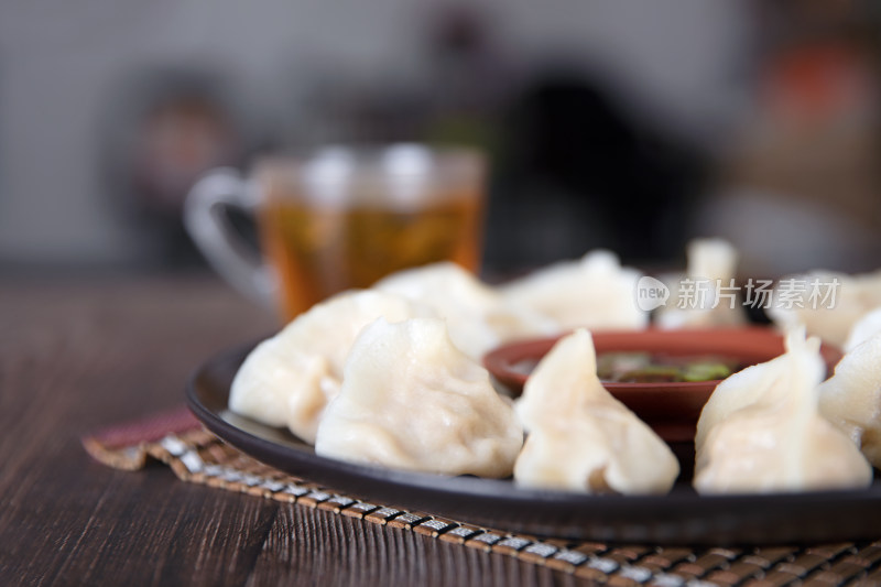 一盘中国传统美食饺子