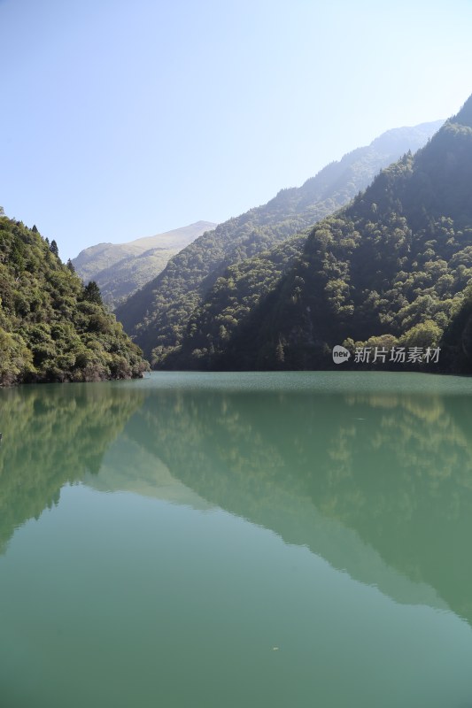 四川阿坝州茂县叠溪镇松坪沟景区风景