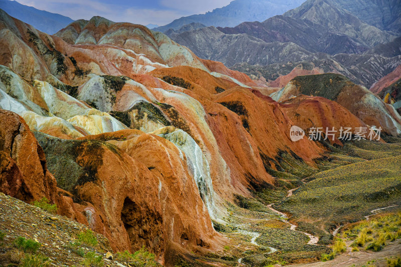 敦煌七彩丹霞风景