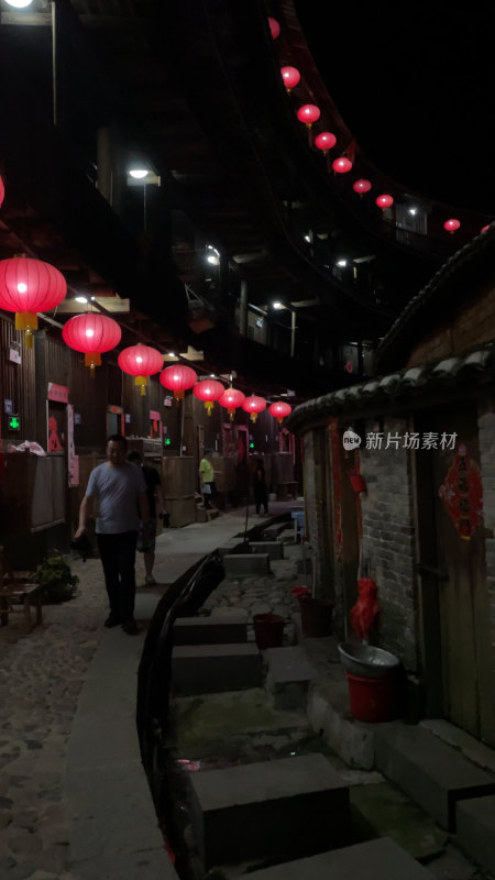 福建南靖土楼夜景