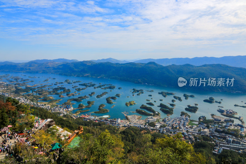 湖北黄石仙岛湖生态旅游景区，天空之城景区