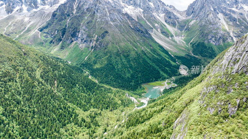 四川阿坝理县毕棚沟景区风景综合