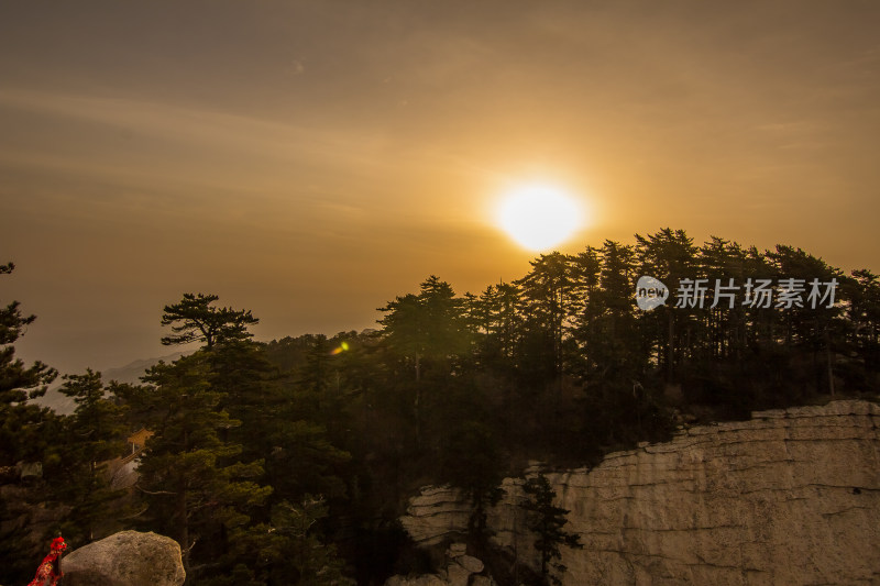 中国陕西五岳华山山顶