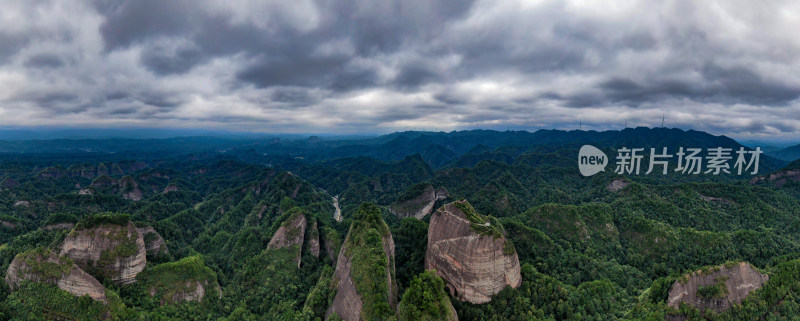 湖南怀化通道万佛山航拍全景图